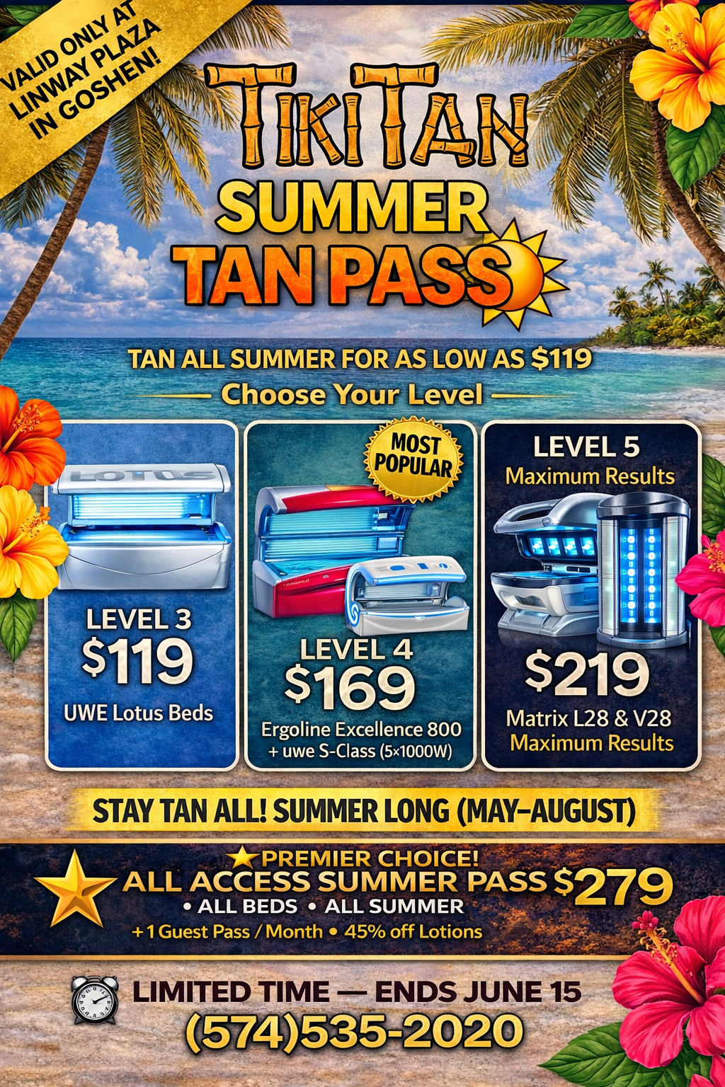 Summer Tan Pass — Tiki Tan